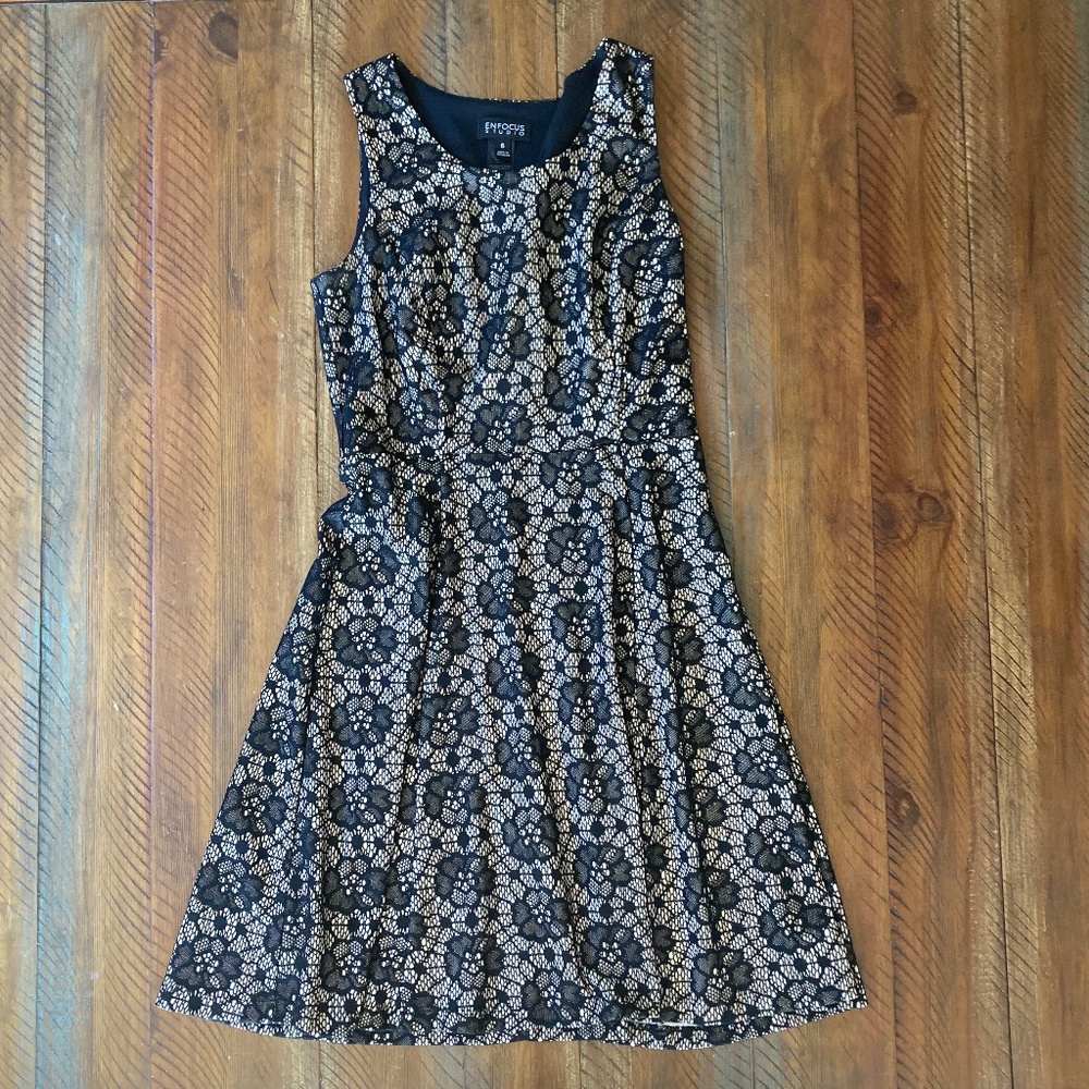 Women’s Enfocus Studio Floral Black Dress 6